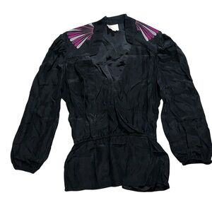 Parker Black Silk black Blouse XS